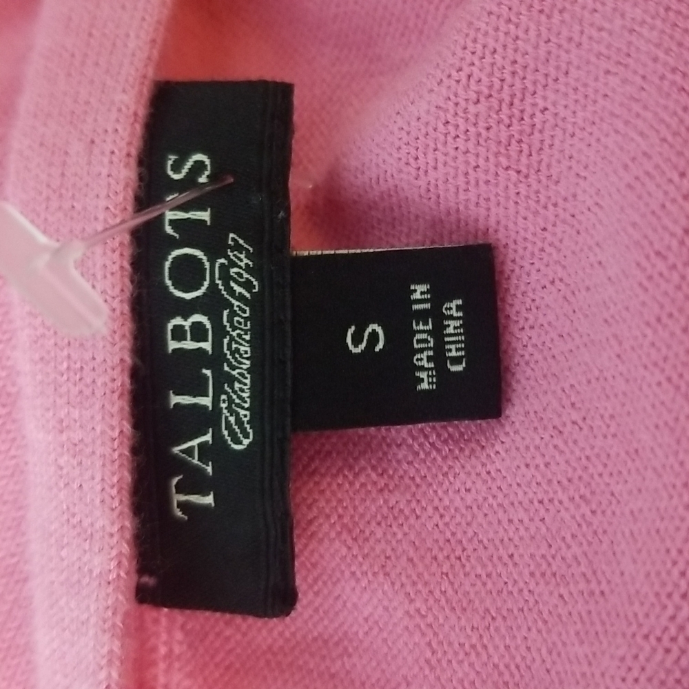 3/$25 Talbots Size S Pink Sleeveless Top Knit - Picture 4 of 5